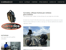 Tablet Screenshot of carradice.com.es
